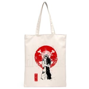 Sac cabas One Piece Luffy design japonais épuré