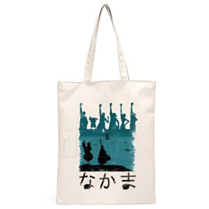Sac cabas synthétique noir avec motif équipage Mugiwara thème Nakama camaraderie
