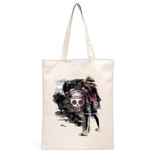 Sac cabas Luffy Jolly Roger One Piece cuir synthétique