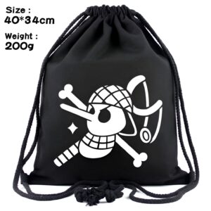 Sac à cordon One Piece à l'effigie d'Usopp, toile 40 x 34 cm, capacité 20 litres