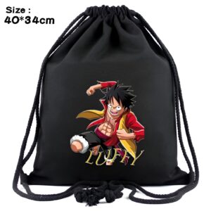 Sac a cordon motif Luffy combat dynamique Mugiwara One Piece