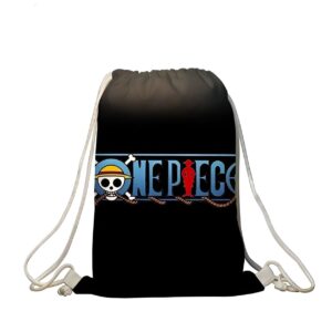 Sac à cordon logo One Piece nylon 35L design pratique