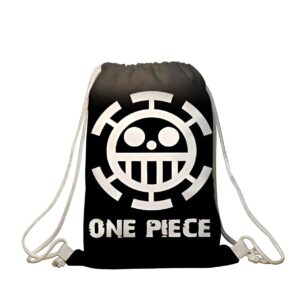Sac à cordon One Piece au design de l'Équipage Heart de Trafalgar Law