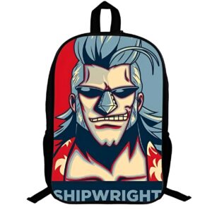 Sac à dos Franky cyborg One Piece, cuir synthétique, design audacieux