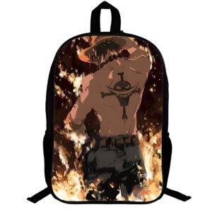 Sac à dos inspiré de Portgas D. Ace, design manga One Piece