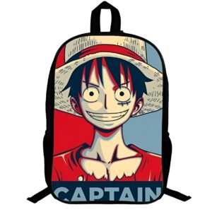 Sac à dos enfant Luffy motif One Piece nylon dynamique