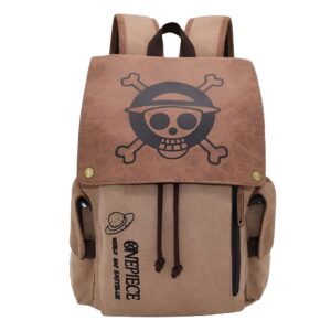 Sac a dos One Piece toile et simili cuir Jolly Roger Mugiwara