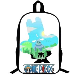 Sac à dos One Piece avec scène du combat Franky vs Senor Pink arc Dressrosa