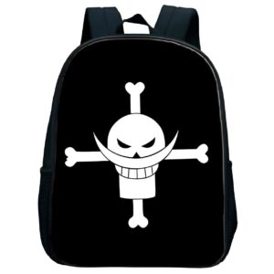 Sac à dos avec le Jolly Roger de Barbe Blanche, univers One Piece