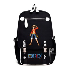 Sac à dos One Piece avec Luffy et équipage Mugiwara en oxford résistant