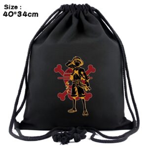 Sac de sport cuir vegan Luffy Jolly Roger 40x34 cm One Piece