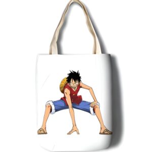 Sac tote bag motif Luffy coton One Piece Mugiwara