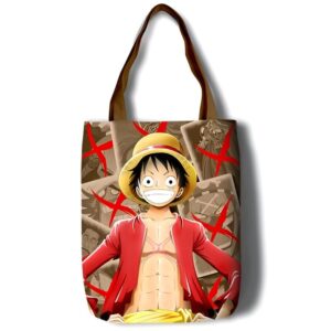 Tote bag Luffy torse nu coton One Piece capitaine
