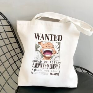 Sac tote coton avis de recherche Luffy bounty One Piece