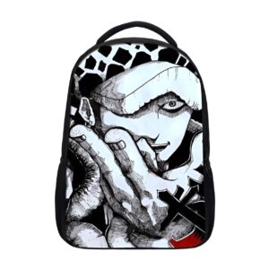 Sac à dos Trafalgar Law One Piece nylon, design Heart Pirates