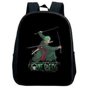 Sac à dos Zoro Trois Lames One Piece, nylon résistant, style sabreur Mugiwara