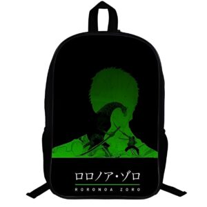 Sac à dos Zoro One Piece, style guerrier trois sabres, nylon durable, 30L