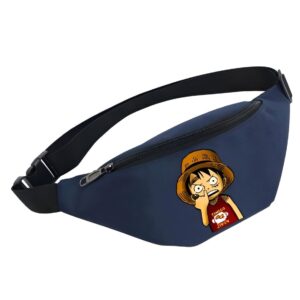 Sacoche banane enfant Luffy, design joyeux et coloré One Piece pour jeunes fans