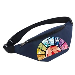 Sacoche banane One Piece Équipage Chapeau de Paille, tissu Oxford avec poches zippées