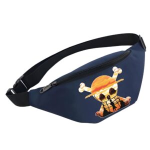 Sacoche banane One Piece avec motif Jolly Roger Mugiwara reconnaissable