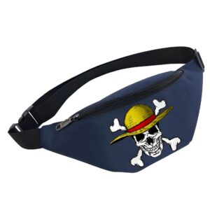 Sacoche banane Monkey D Luffy One Piece avec Jolly Roger emblématique