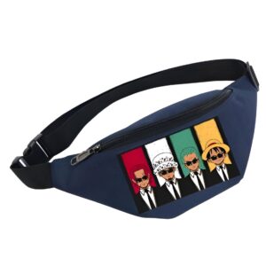 Sacoche banane One Piece avec motifs Shanks Law Zoro Luffy en Oxford