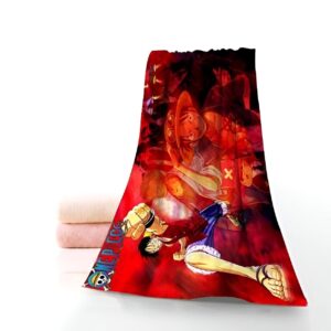Serviette de plage Monkey D Luffy avec impression haute définition