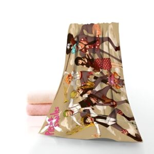 Serviette de plage One Piece motif Concert des Nakama avec équipage au Chapeau de Paille