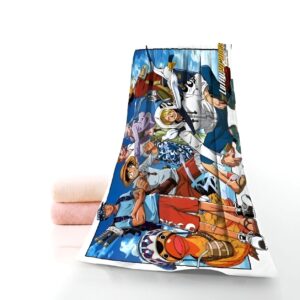 Serviette de plage One Piece Équipage Mugiwara Luffy Sanji Brook