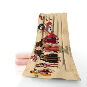 Équipage One Piece avec Luffy Zoro Sanji Usopp Chopper motif serviette plage