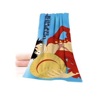 Serviette de plage One Piece avec Luffy du Nouveau Monde