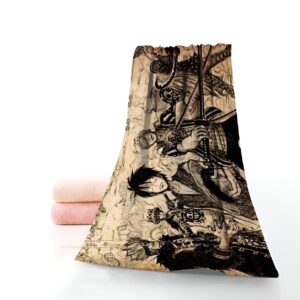 Serviette de plage One Piece motif Supernovas, design manga 140x70 cm