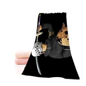 Serviette de plage One Piece portrait Trafalgar Law
