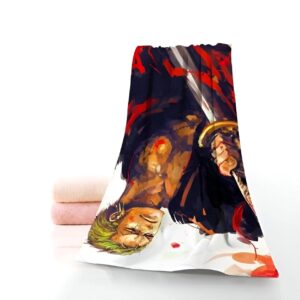 Serviette de plage Zoro Roronoa avec impression haute définition