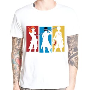 T-shirt des trois frères pirates Ace, Sabo et Luffy One Piece
