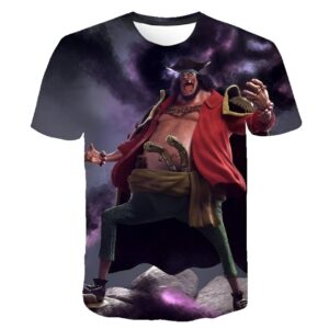 T-shirt Barbe Noire One Piece design emblématique impression 3D