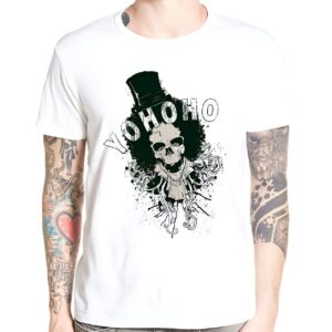 T-shirt Brook musicien squelette chapeau haut-de-forme One Piece