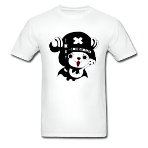 T-shirt doux coton avec design kawaii Chopper renne médecin One Piece