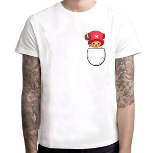 T-shirt Chopper poche design coton One Piece