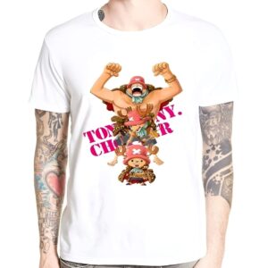 T-shirt One Piece Chopper avec transformations impression digitale