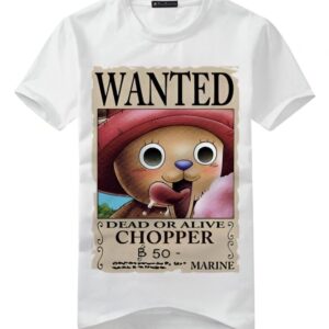 T-shirt coton avec design avis de recherche de Tony Tony Chopper One Piece