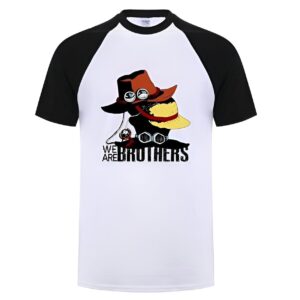 T-shirt fraternité Luffy et Ace, coton biologique, design One Piece