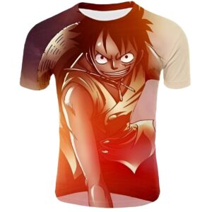 T-shirt Luffy Dragon avec design original inspiré de One Piece manga