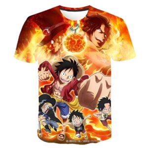 T-shirt Luffy Frères Mont Corvo avec impression digitale capturant l'émotion