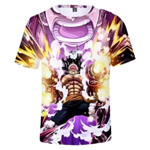 T-shirt Luffy Gear 5 transformation Joy Boy impression 3D Canvas