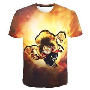 T-shirt Luffy aventurier One Piece illustration