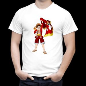T-shirt One Piece Luffy Roi des Pirates design vibrant