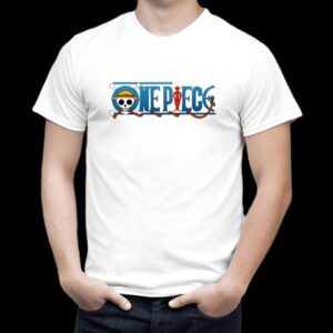 T-Shirt One Piece avec logo classique emblématique en coton biologique de haute qualité
