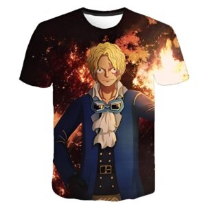 T-shirt Sabo travaillé avec impression digitale One Piece