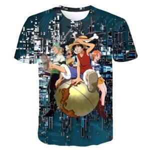 T-shirt Les Mugiwara Aventure Grand Line avec impression digitale fidèle